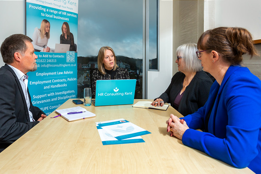 Lyndsey Moore of HR Consulting Kent in a meeting